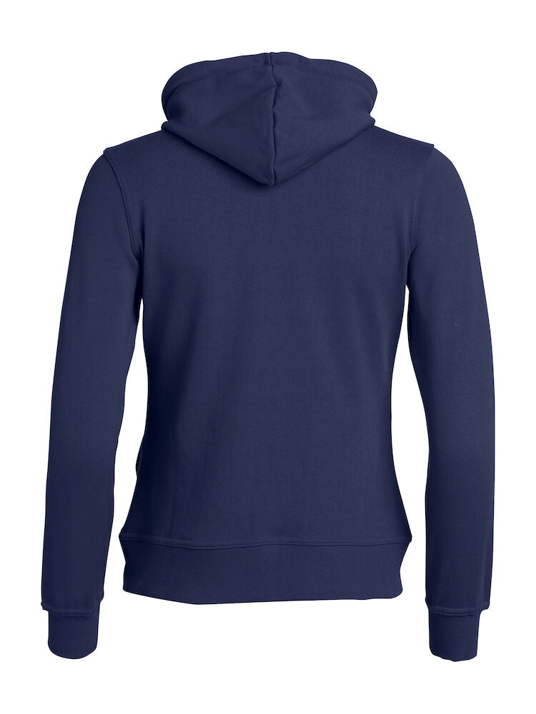 Basic Hoody Zip dame hættetrøje, Navy - Clique 021035