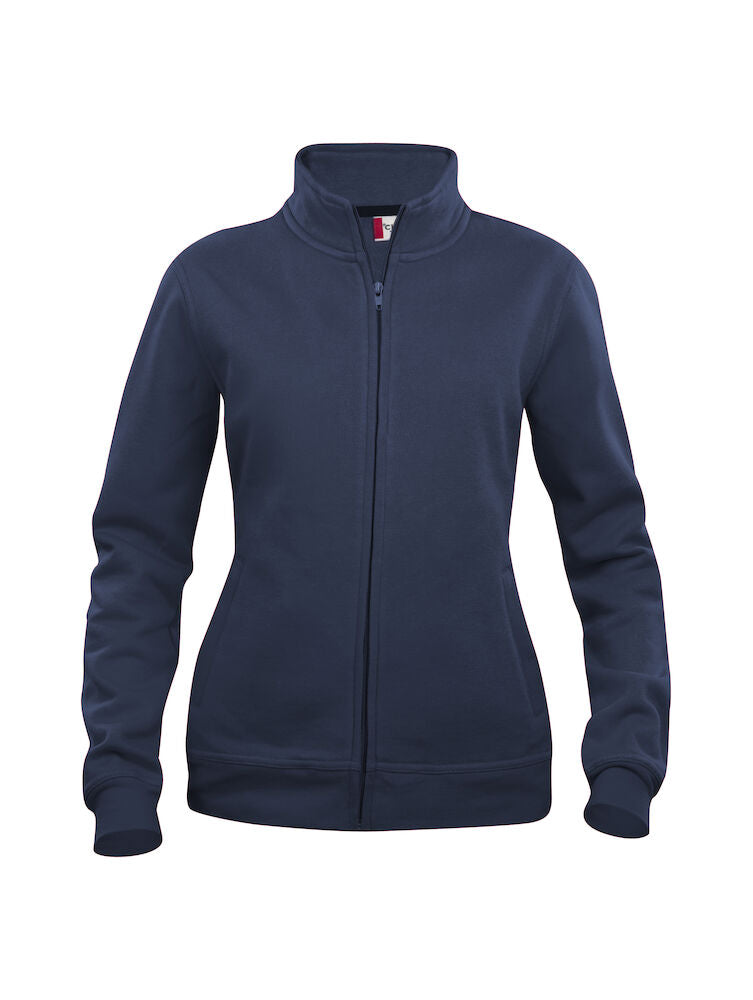 Basic Cardigan dame sweatshirt, Navy blå - Clique 021039