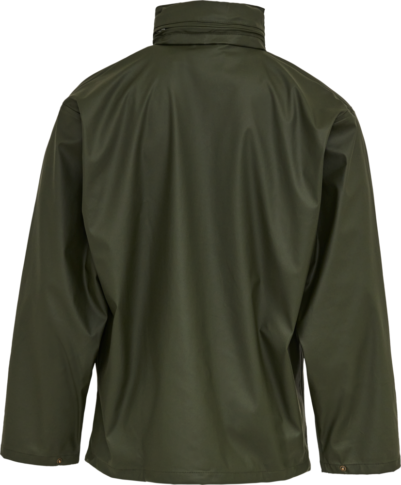 Elka Dry Zone PU regnjakke, Olivengrøn - 026300 - Modekompagniet.dk