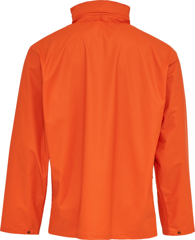 Elka Dry Zone PU regnjakke, Orange - 026300 - Modekompagniet.dk