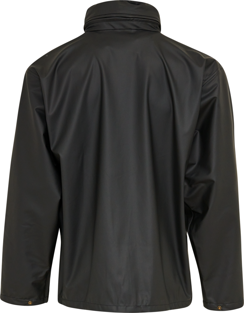Elka Dry Zone PU regnjakke, Sort - 026300 - Modekompagniet.dk