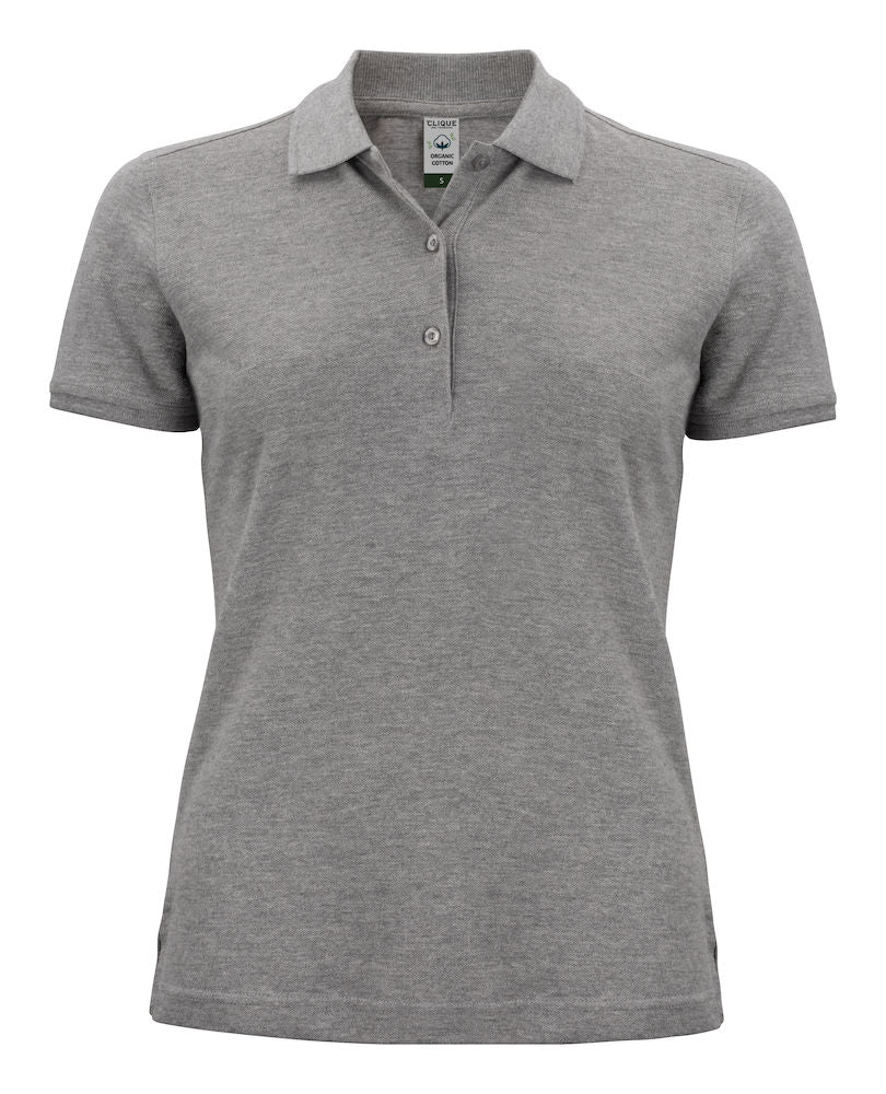 Classic OC Polo - Kvinder - Grey Melange - Clique 028265 - Modekompagniet.dk