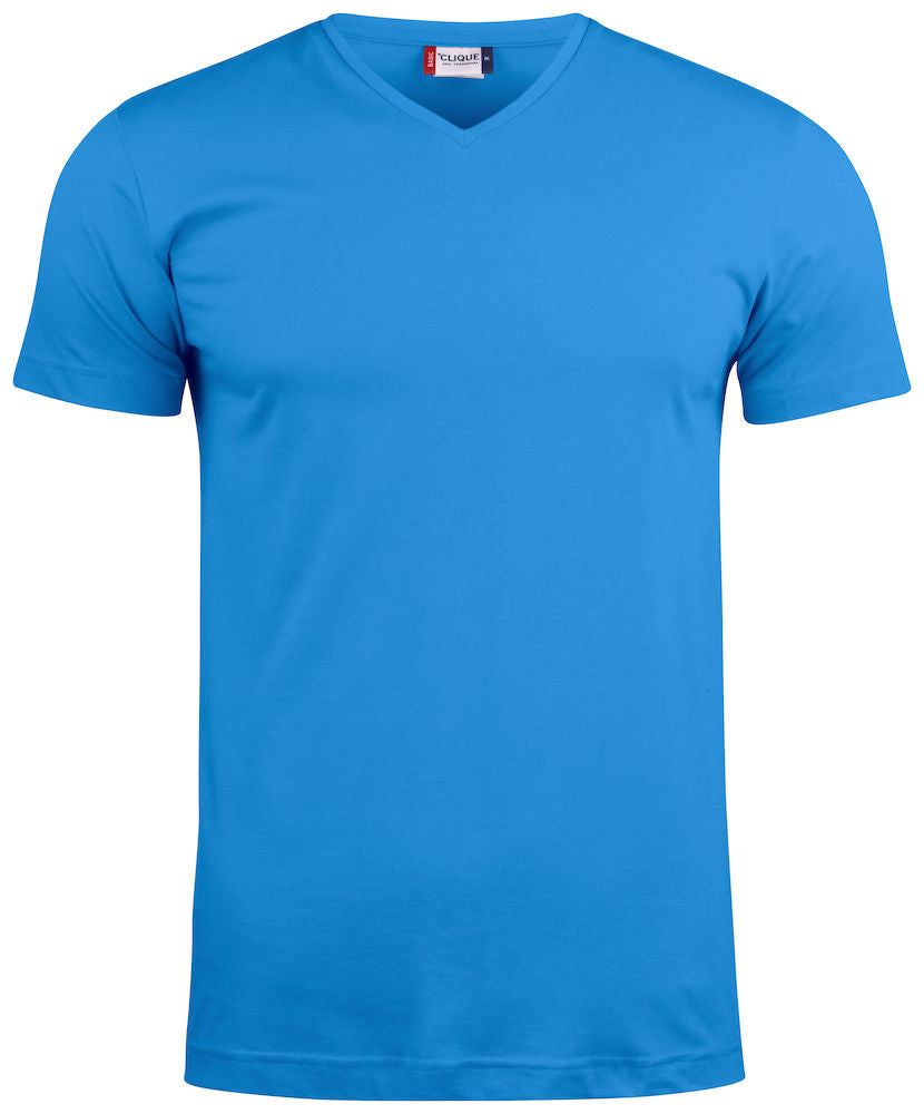 Basic-T V-neck - Herre - Blå - Clique 029035 - Modekompagniet.dk