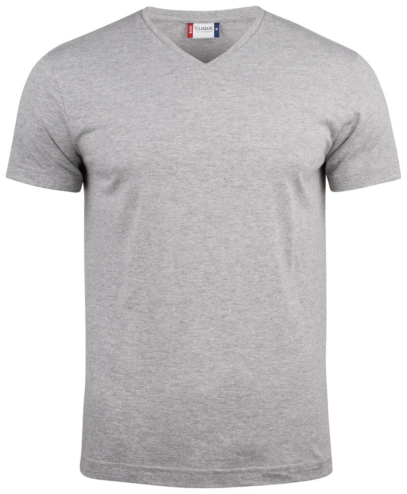 Basic-T V-neck - Herre - Grå - Clique 029035 - Modekompagniet.dk