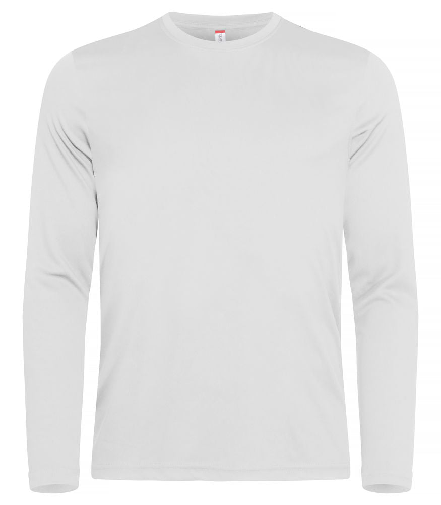 Basic Active-T LS - Herrer - Hvid - Clique 029040 - Modekompagniet.dk