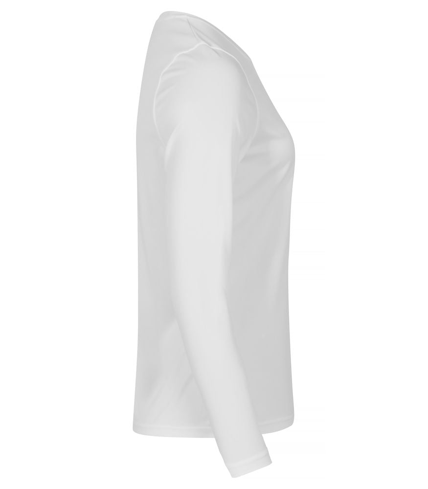 Basic Active-T LS - Kvinder - Hvid - Clique 029041 - Modekompagniet.dk