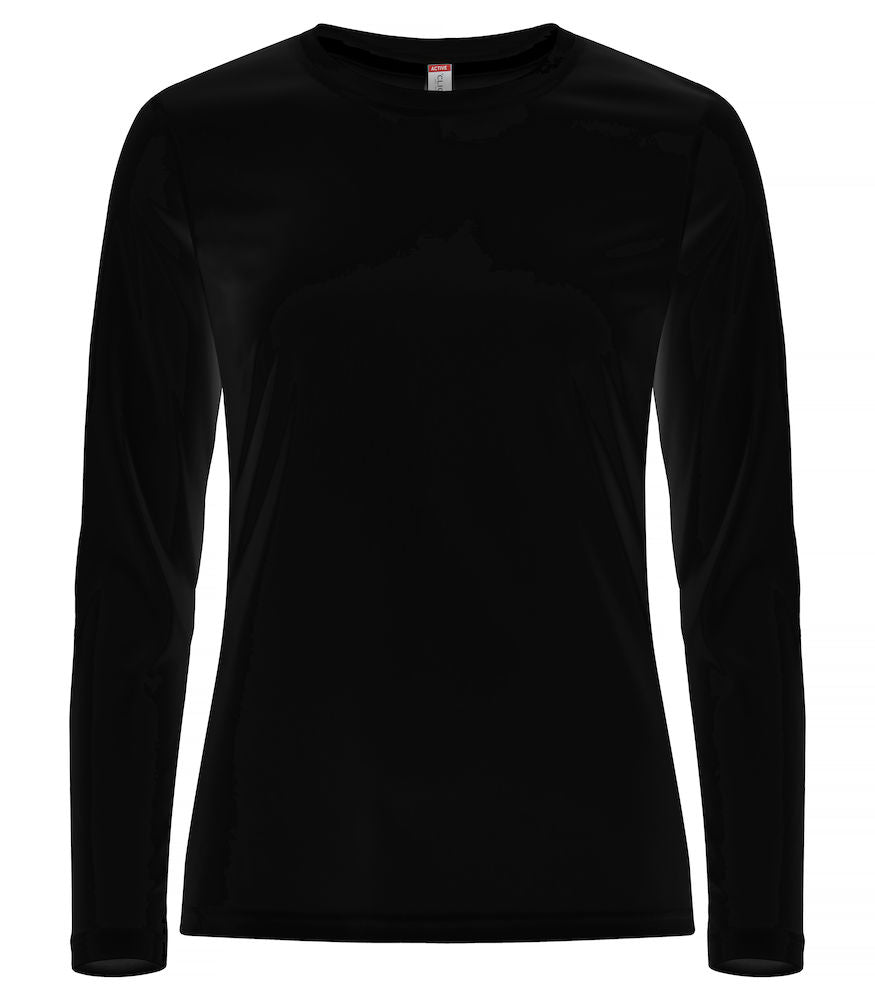 Basic Active-T LS - Kvinder - Sort - Clique 029041 - Modekompagniet.dk