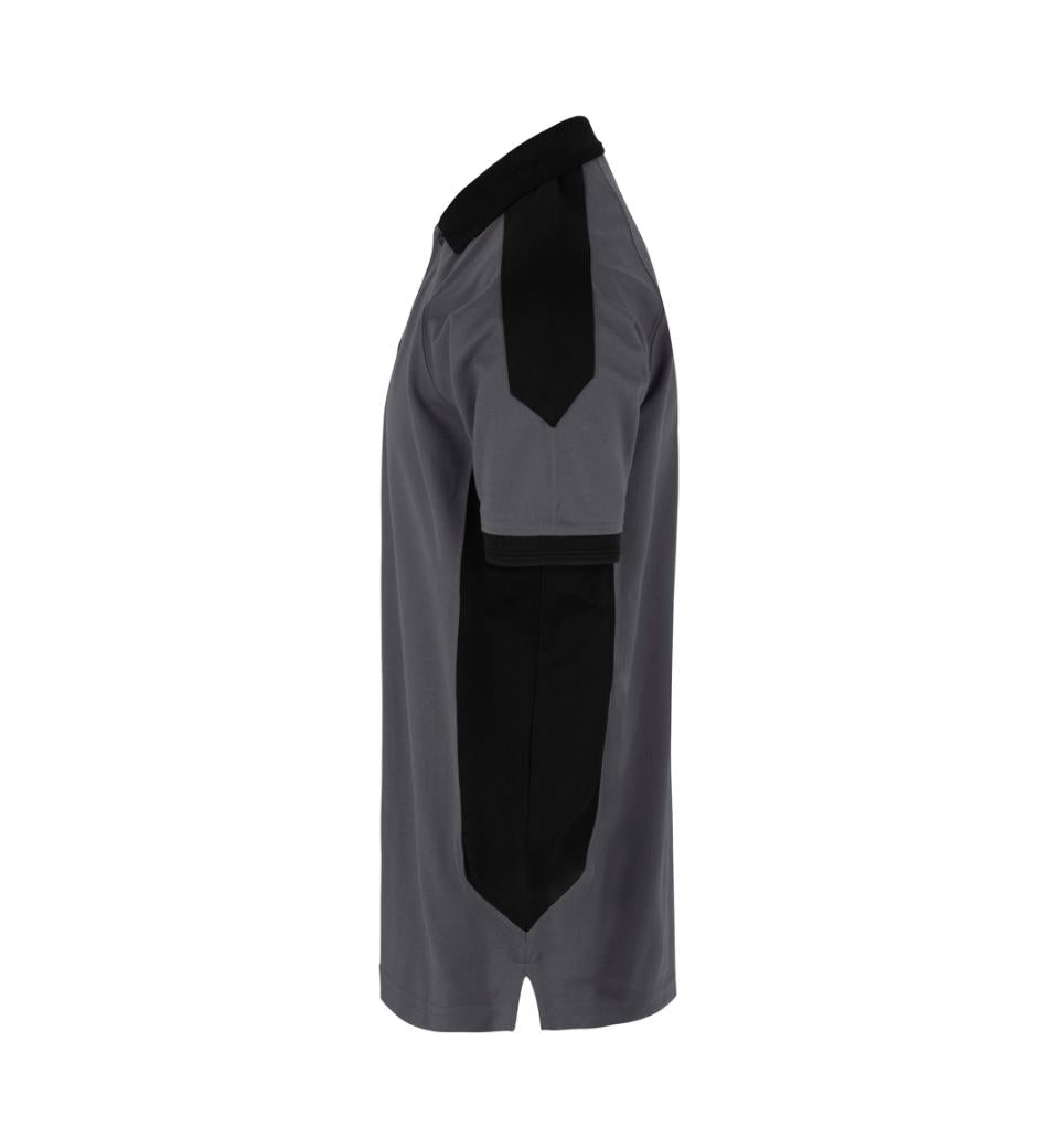 PRO Wear Poloshirt med kontrastfarve - Herre - Grå - ID 0322 - Modekompagniet.dk