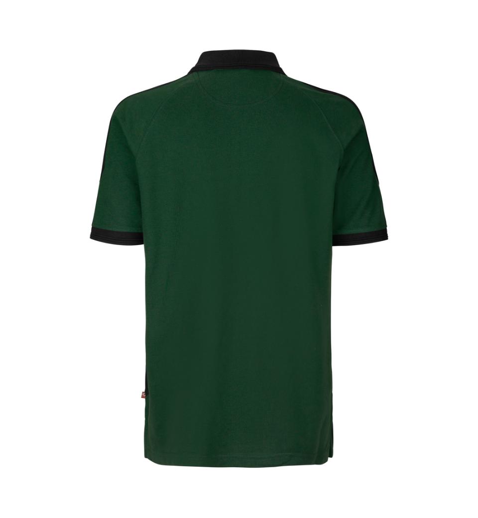 PRO Wear Poloshirt med kontrastfarve - Herre - Grøn - ID 0322 - Modekompagniet.dk