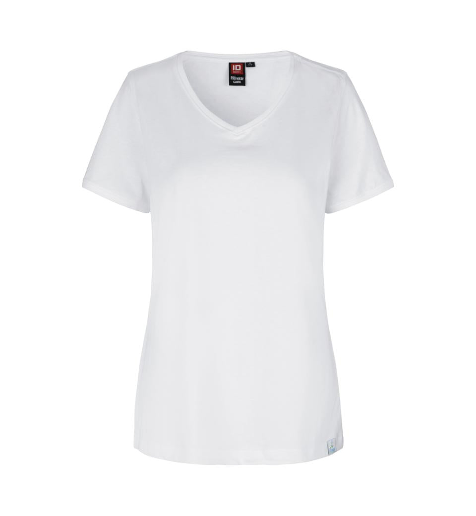 PRO wear CARE V-hals T-shirt - Dame - Hvid - ID 0373 - Modekompagniet.dk