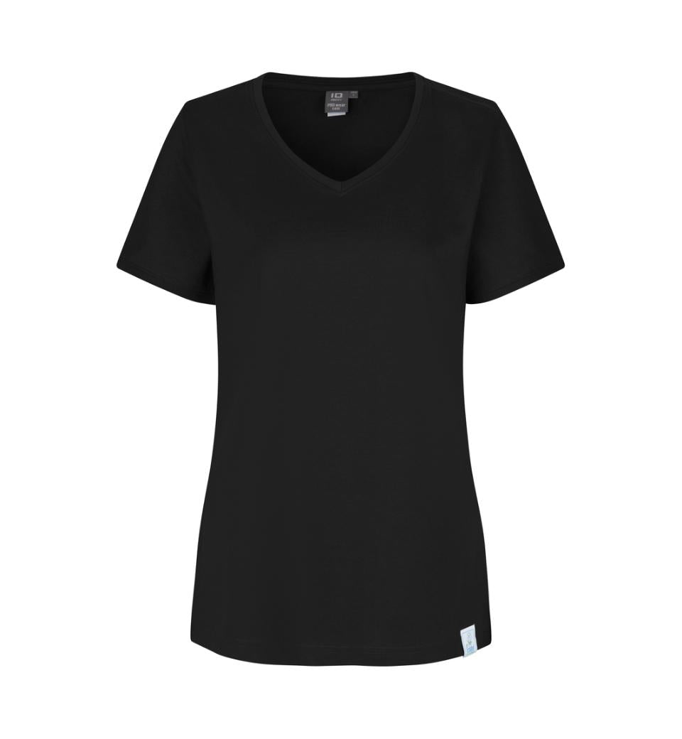 PRO wear CARE V-hals T-shirt - Dame - Sort - ID 0373 - Modekompagniet.dk