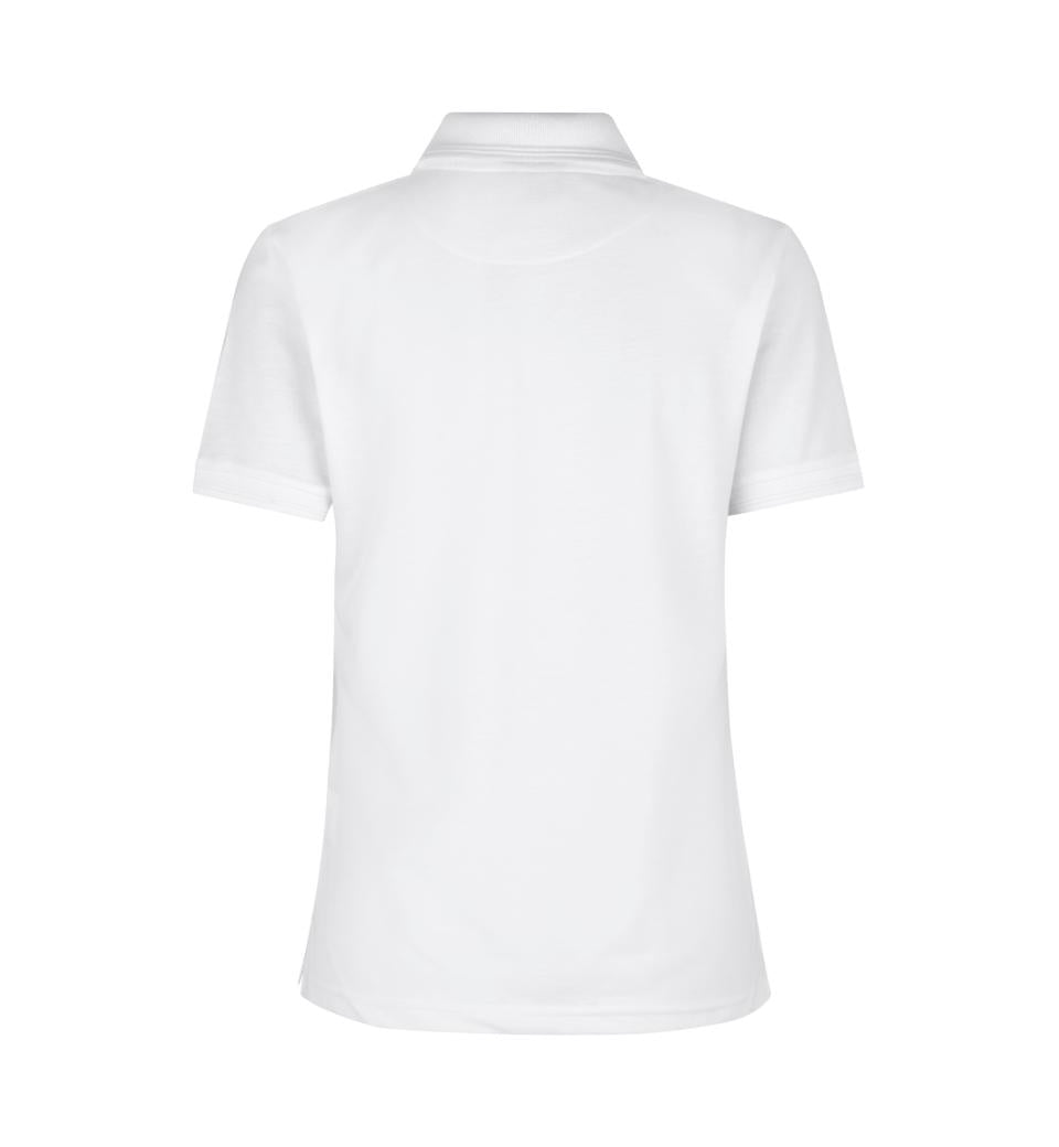Klassisk poloshirt - Dame - Hvid - ID 0521 - Modekompagniet.dk