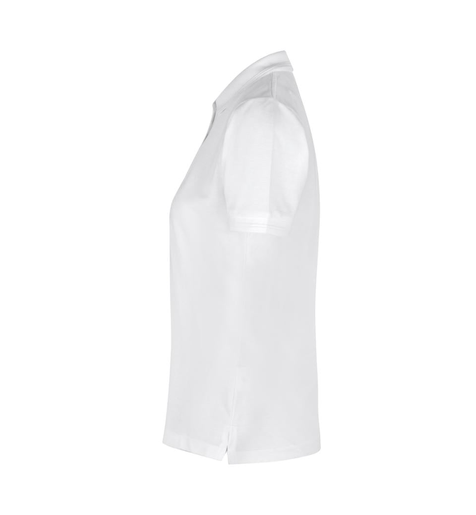 Klassisk poloshirt - Dame - Hvid - ID 0521 - Modekompagniet.dk
