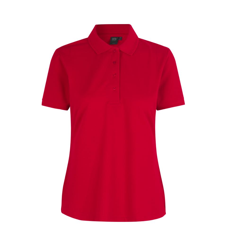 Klassisk poloshirt - Dame - Rød - ID 0521 - Modekompagniet.dk