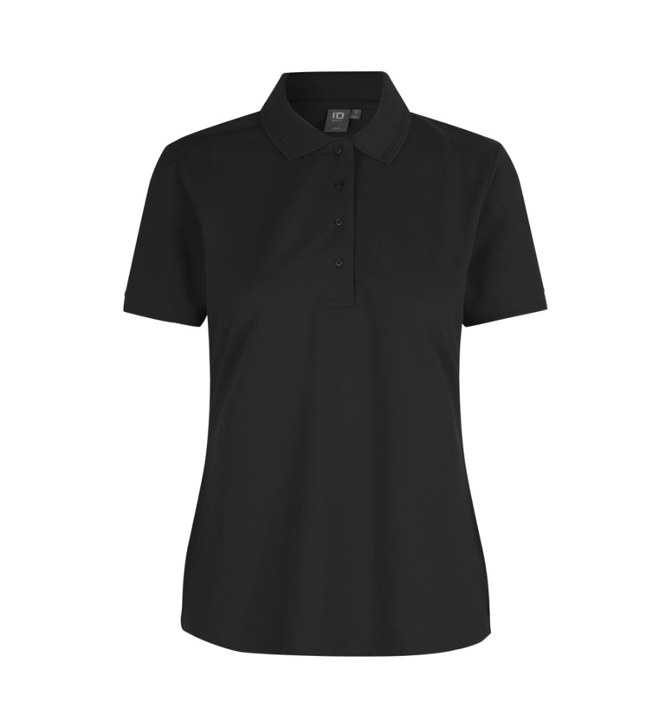 Klassisk poloshirt - Dame - Sort - ID 0521 - Modekompagniet.dk