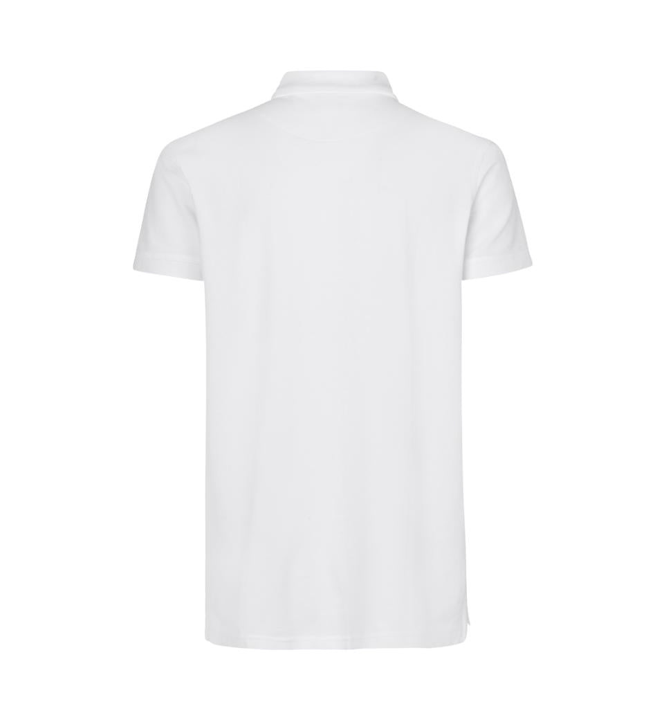 Stretch Poloshirt - Herre - Hvid - ID 0525 - Modekompagniet.dk