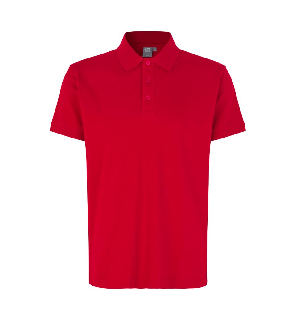 Stretch Poloshirt - Herre - Rød - ID 0525 - Modekompagniet.dk