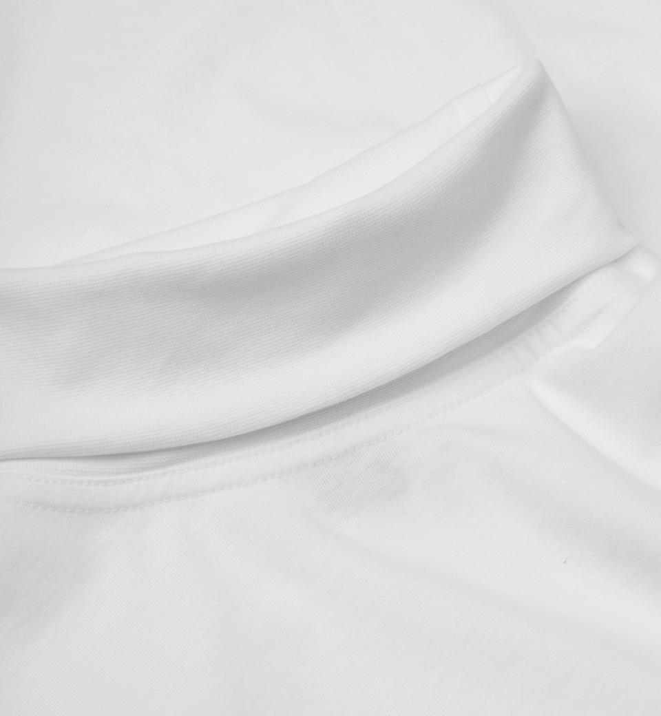 ID T-Time rullekrave med lange ærmer - Hvid - ID0546 - Modekompagniet.dk