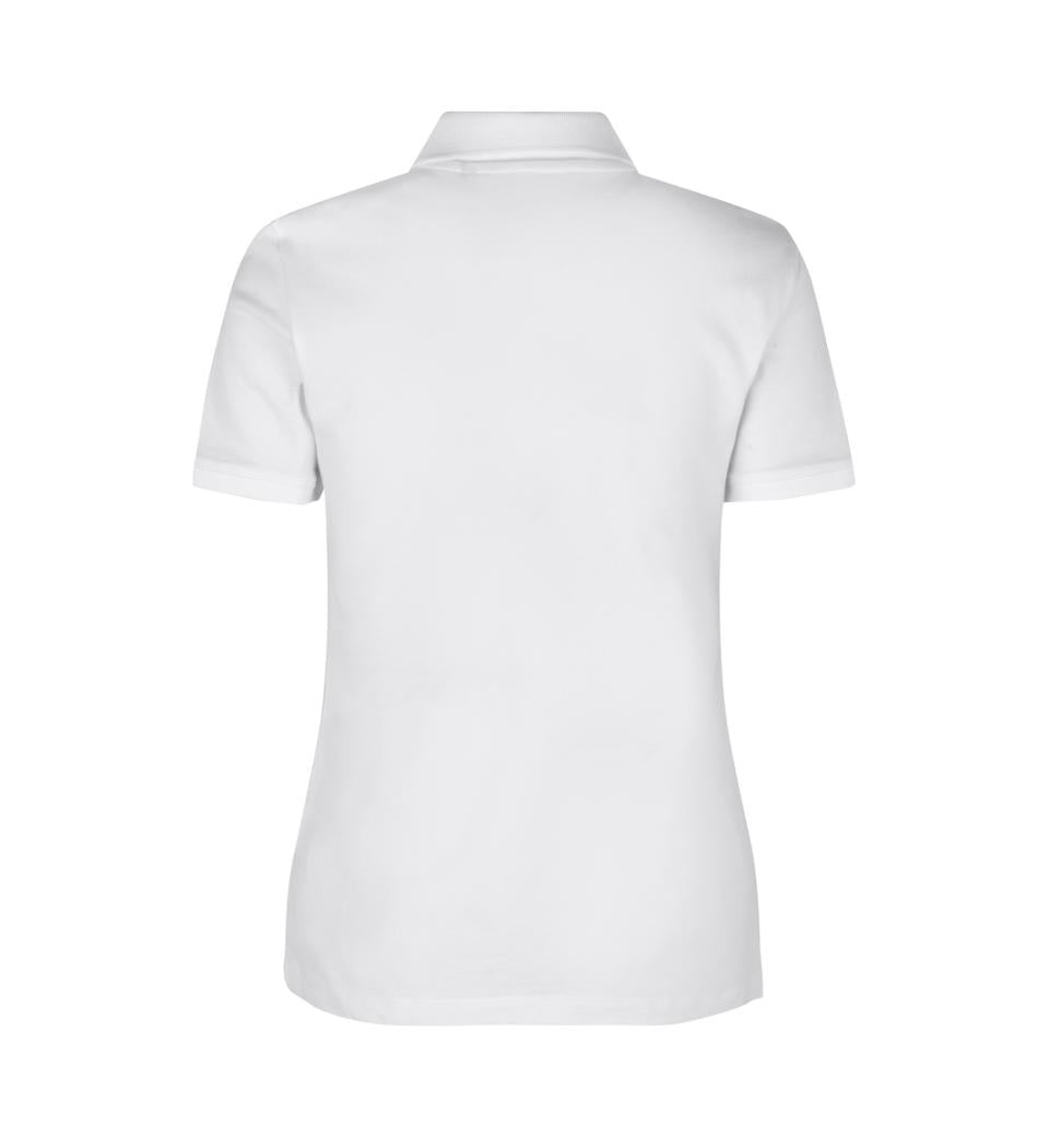Økologisk Poloshirt - Dame - Hvid - ID 0587 - Modekompagniet.dk