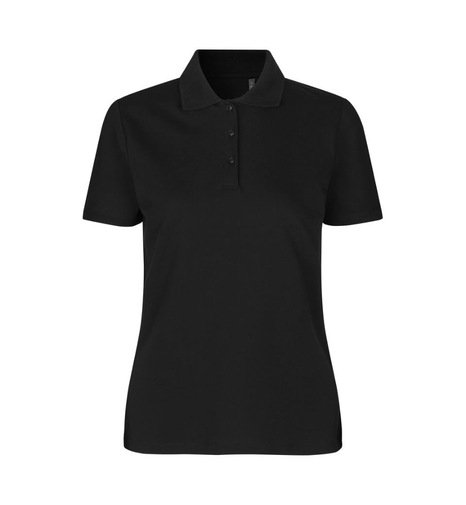 Økologisk Poloshirt - Dame - Sort - ID 0587 - Modekompagniet.dk