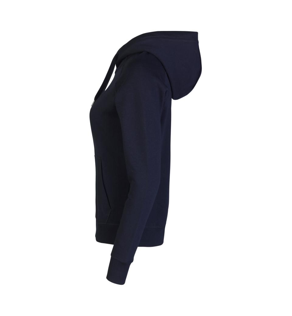 CORE Hoodie med lynlås - Dame - Navy - ID 0639 - Modekompagniet.dk