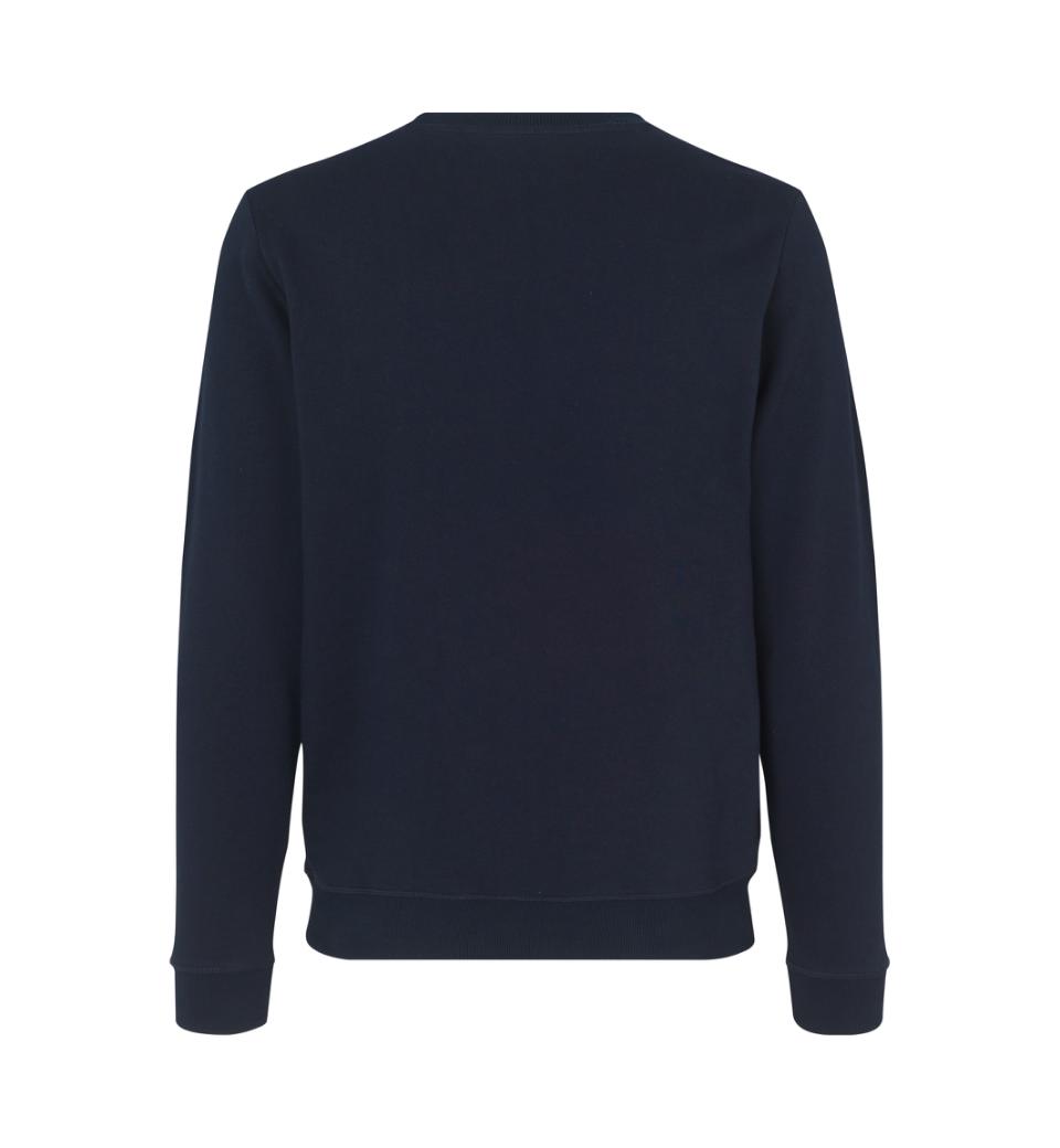 Økologisk O-hals sweatshirt - Herre - Navy - ID 0682 - Modekompagniet.dk