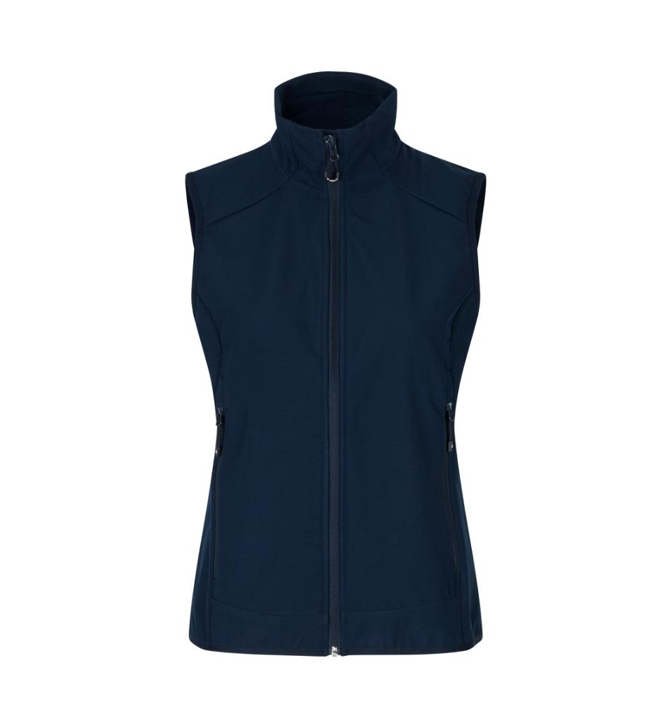 Funktionel Softshell Vest - Dame - Navy - ID 0825 - Modekompagniet.dk
