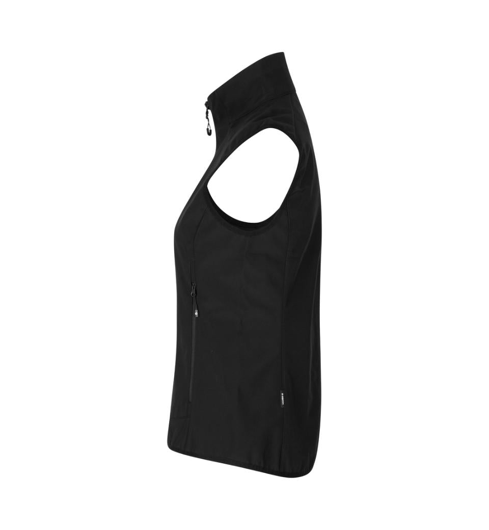 Funktionel Softshell Vest - Dame - Sort - ID 0825 - Modekompagniet.dk