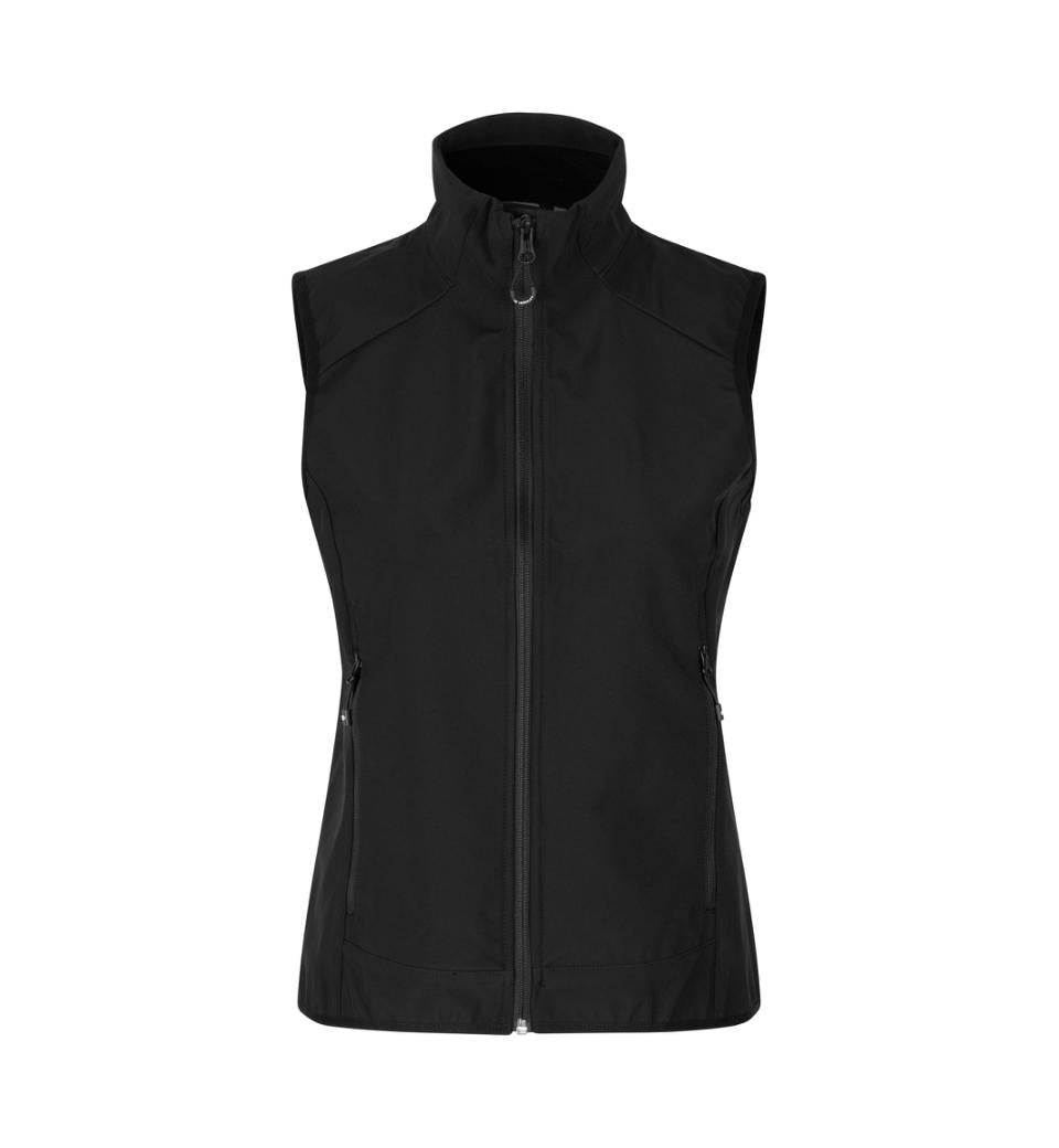 Funktionel Softshell Vest - Dame - Sort - ID 0825 - Modekompagniet.dk