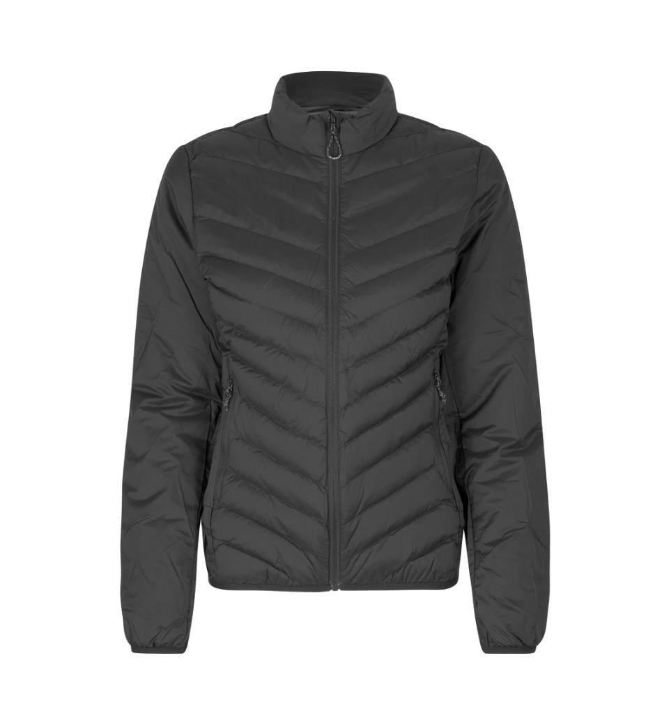 Padded Stretch Jakke - Dame - Sort - ID 0897 - Modekompagniet.dk