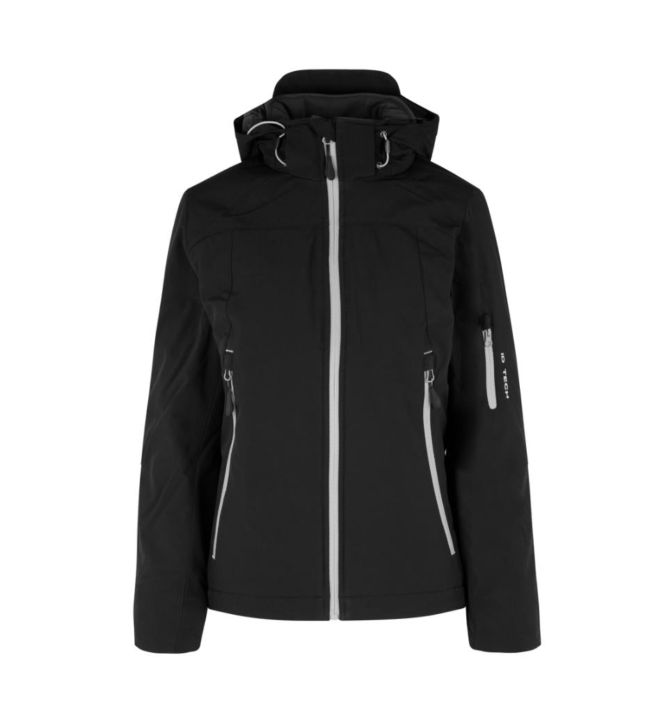 Vinter Softshell Jakke - Dame - Sort - ID 0899 - Modekompagniet.dk