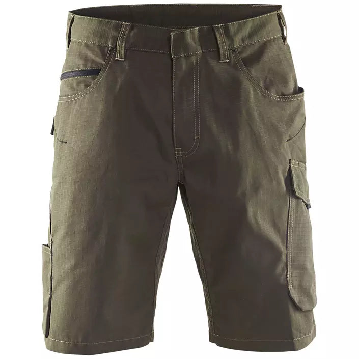 Unite arbejdsshorts, Herre, Olivengrøn/Sort - Blåkläder 1499