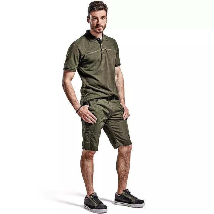 Unite arbejdsshorts, Herre, Olivengrøn/Sort - Blåkläder 1499