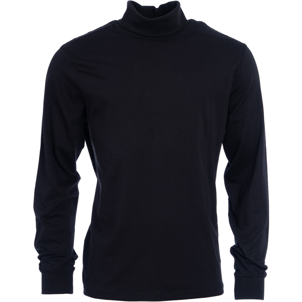 Luksus Rullekrave i stretch materiale - Sort - ST400 - Modekompagniet.dk