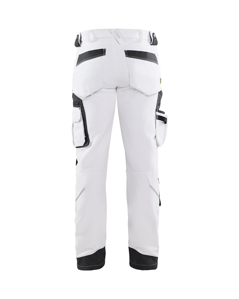 BUKS 4-VEJS STRETCH 108916451098 - Hvid/Mørk Grå - Blåklåder - Modekompagniet.dk