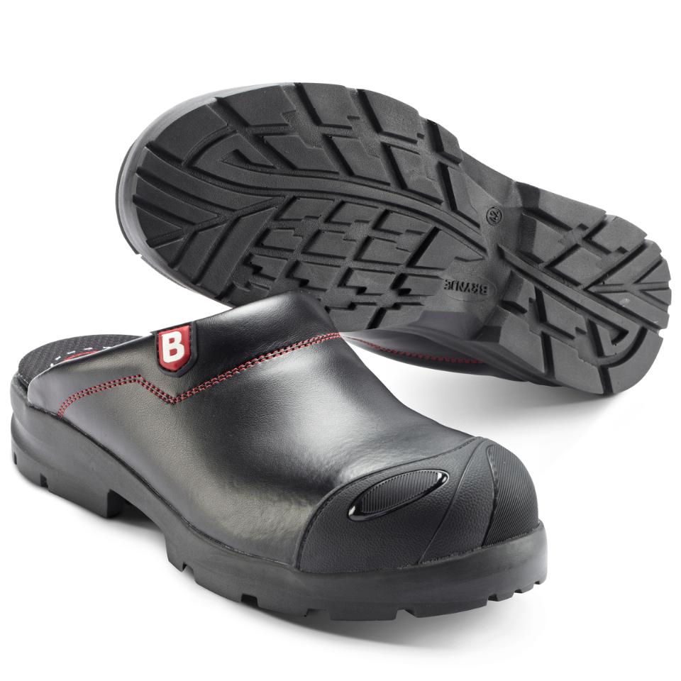 Flex Fit sikkerhedstræsko uden hælkappe SB, Sort - Brynje 110 - Modekompagniet.dk