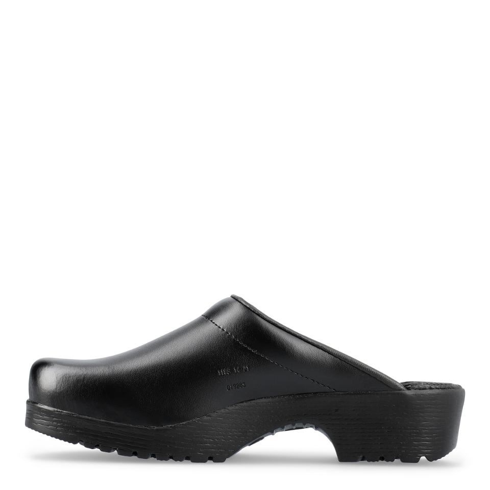 Flexika træsko uden hælkappe, Sort - Sika 1186 - Modekompagniet.dk