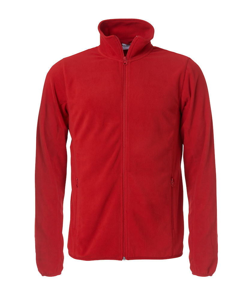 Basic Micro Fleece Jakke - Rød - Clique 023914 - Modekompagniet.dk
