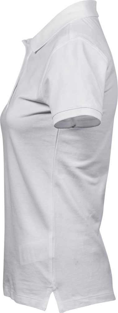 Heavy polo - Dame - Hvid - Style 1401 - Modekompagniet.dk