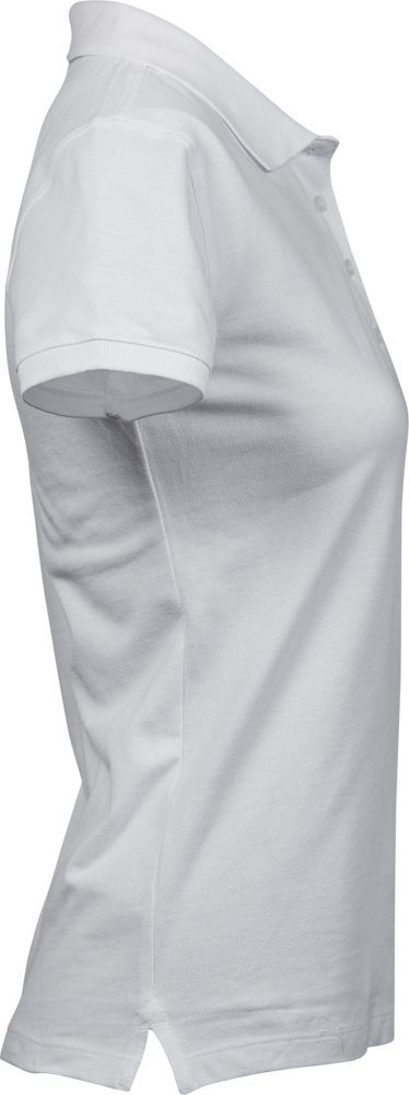 Heavy polo - Dame - Hvid - Style 1401 - Modekompagniet.dk