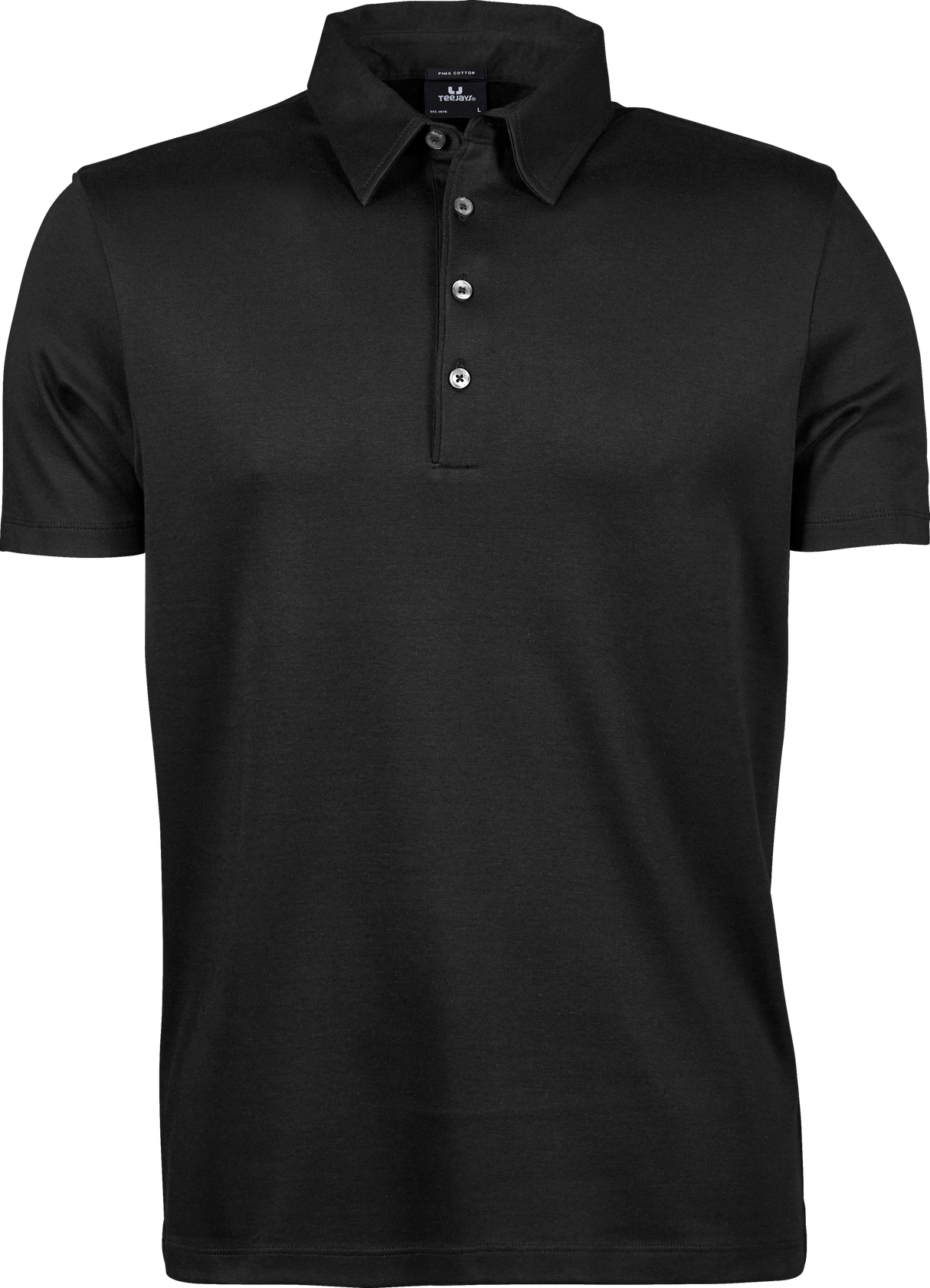 Luxury Interlock Polo - Herre - Sort - Style 1440 - Modekompagniet.dk