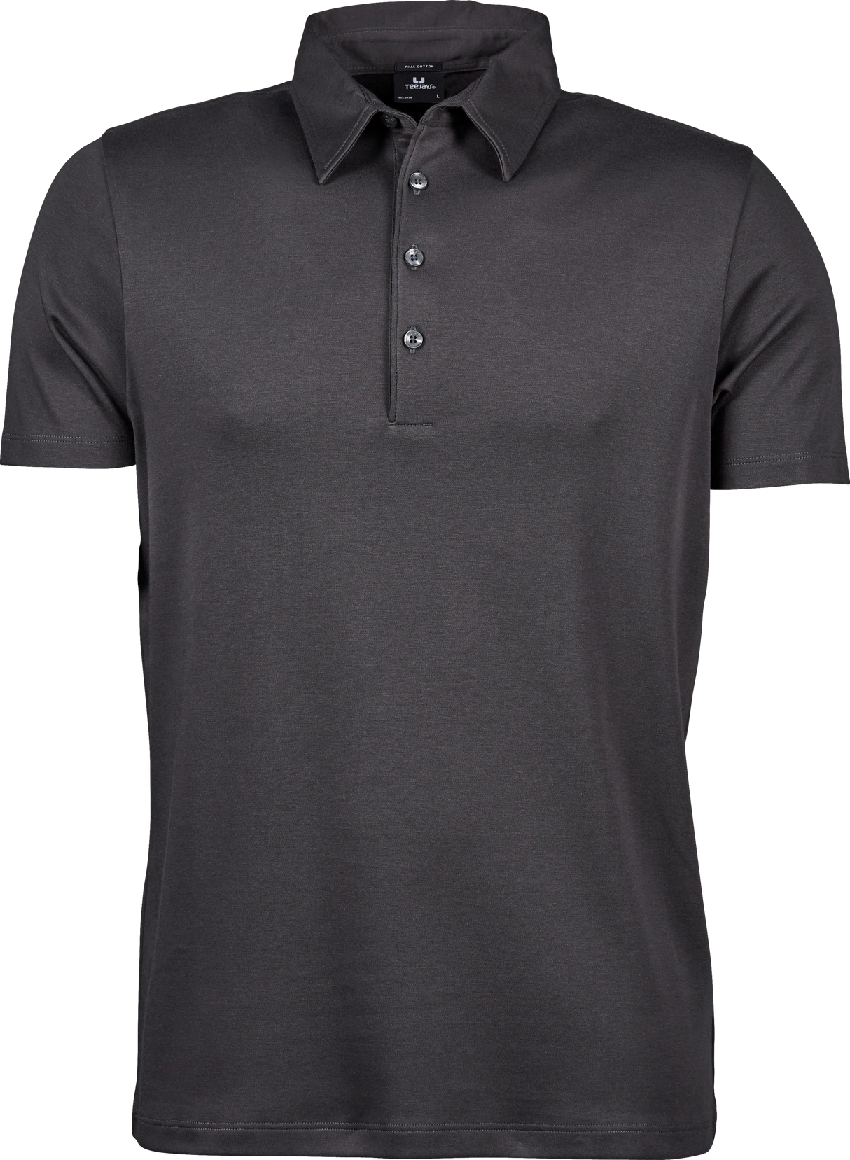 Luxury Interlock Polo - Herre - Grå - Style 1440 - Modekompagniet.dk
