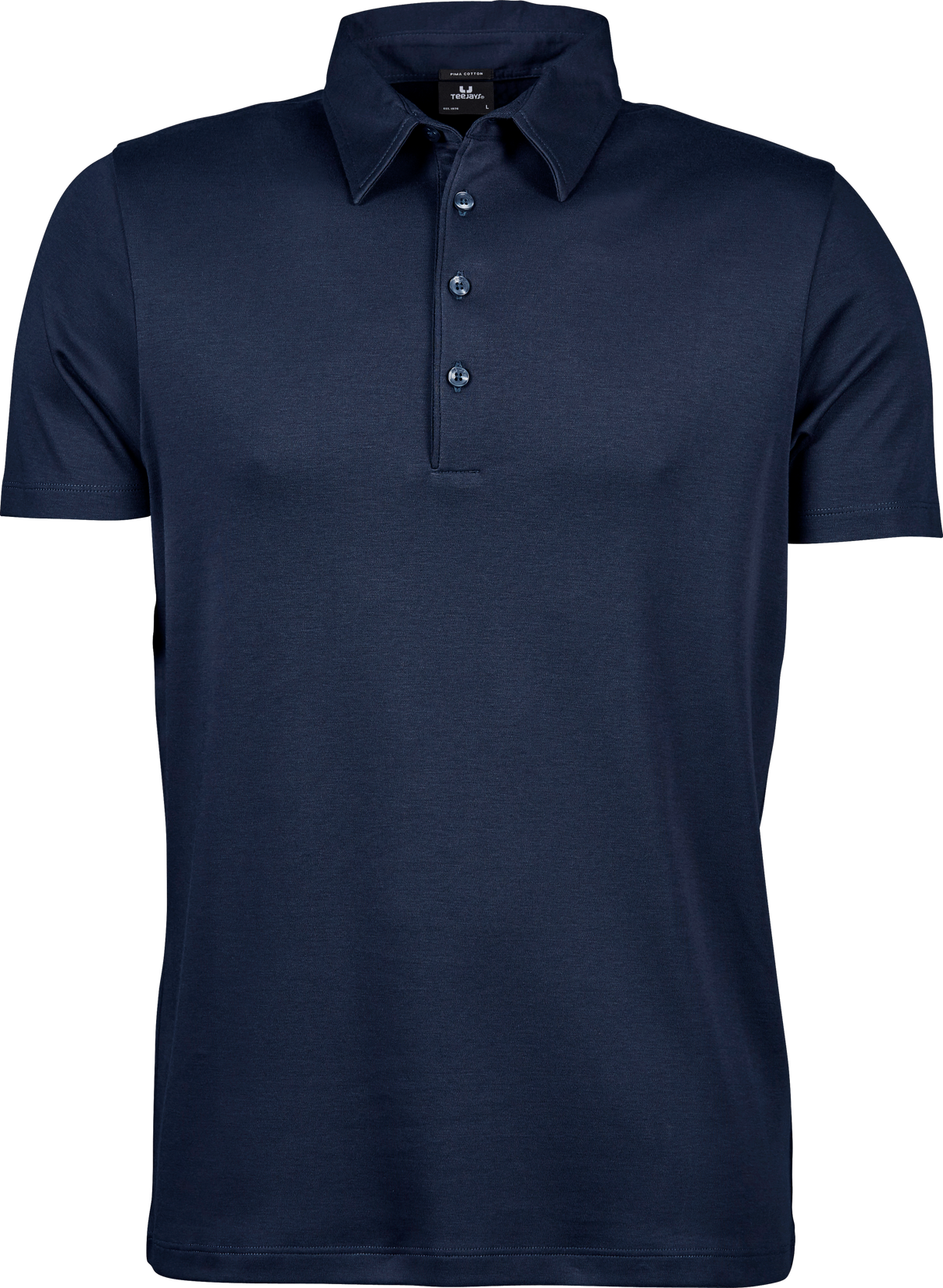 Luxury Interlock Polo - Herre - Navy - Style 1440 - Modekompagniet.dk