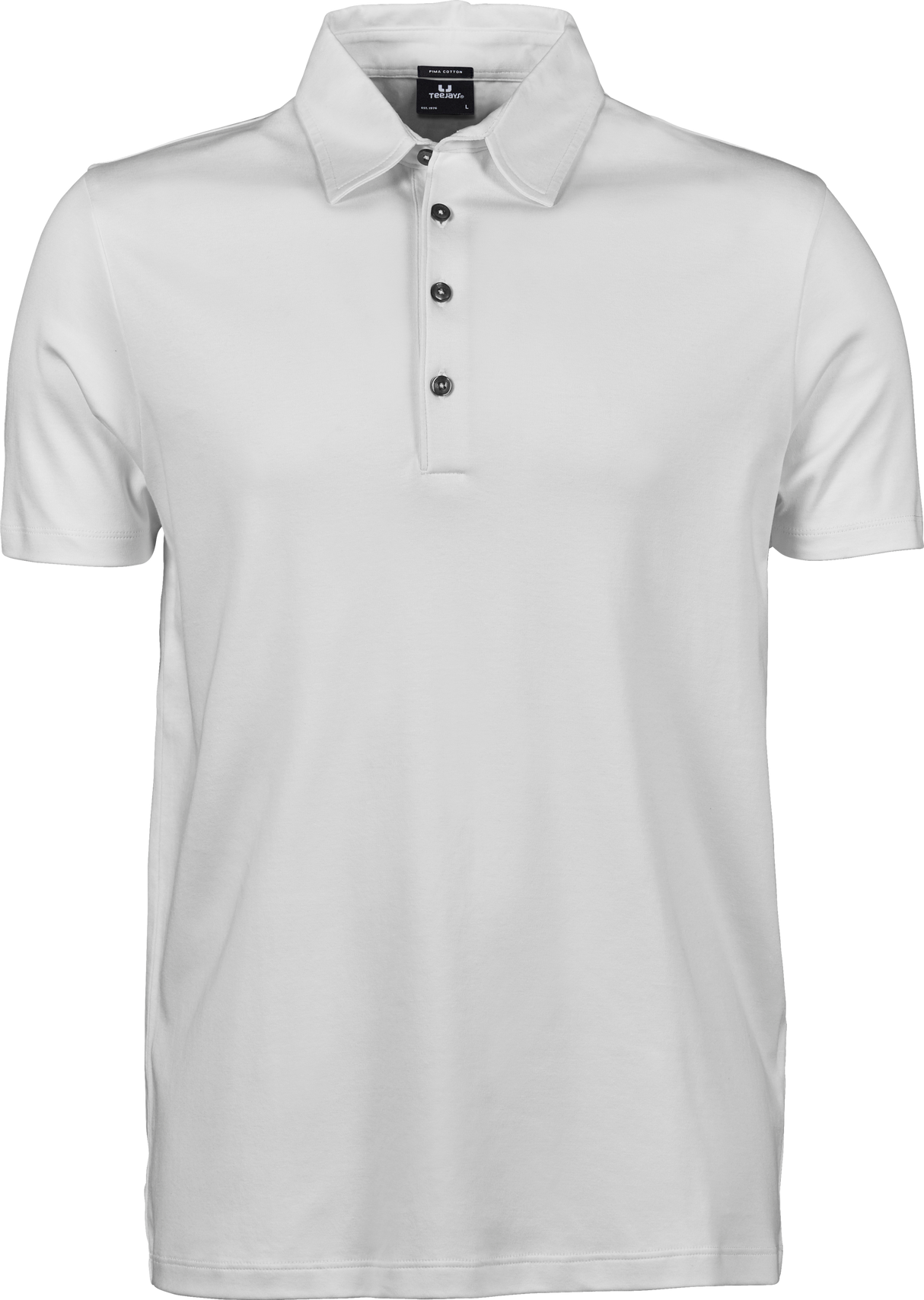 Luxury Interlock Polo - Herre - Hvid - Style 1440 - Modekompagniet.dk