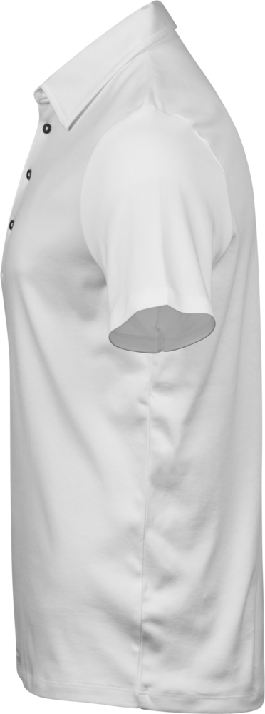 Luxury Interlock Polo - Herre - Hvid - Style 1440 - Modekompagniet.dk