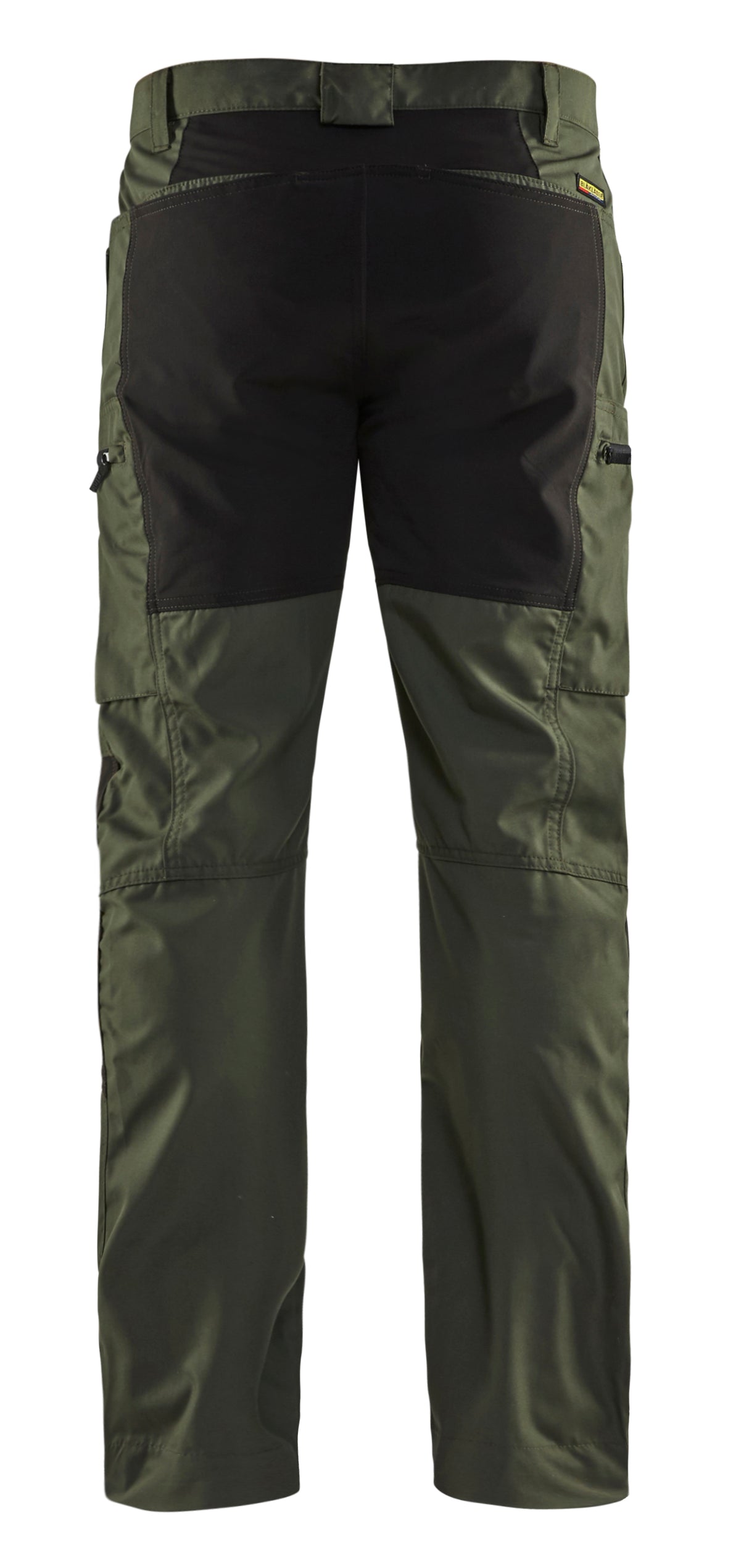 SERVICE BUKS MED STRETCH Armygrøn/Sort 145918459900 -Blåklæder - Modekompagniet.dk