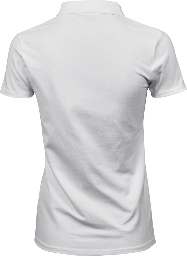 Luxury Stretch Dame Polo - Hvid - Teejays 145