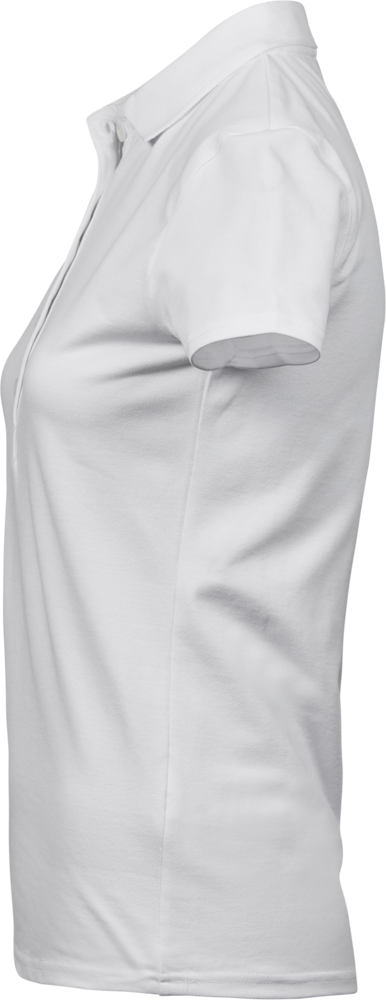 Luxury Stretch Dame Polo - Hvid - Teejays 145