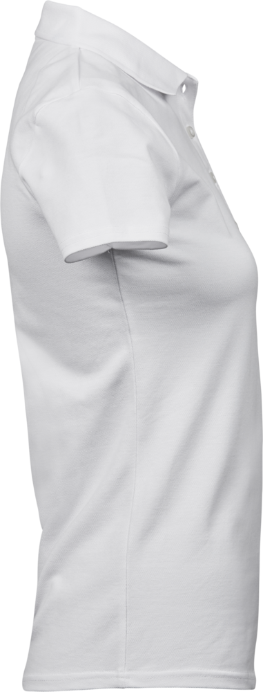 Luxury Stretch Dame Polo - Hvid - Teejays 145
