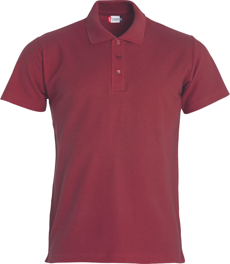 Comfort Polo - Herre - Bordeaux - Clique 028230 - Modekompagniet.dk